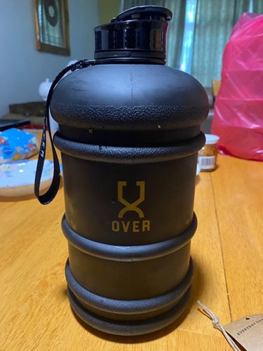 Customer photo review of Matte Black Flip Cap 2.2L Oversized Bottle