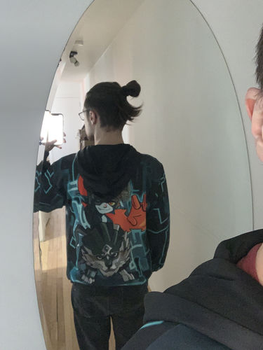 Customer photo review of The Legend Of Zelda Wolf Link & Midna Unisex 3D T-shirt Zip Hoodie Pullover Hoodie