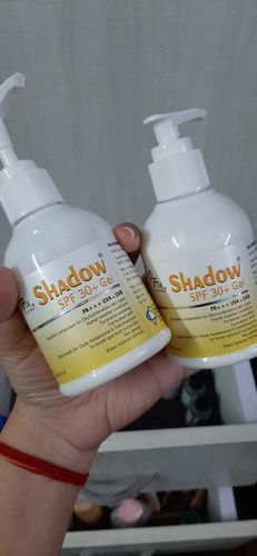 Customer photo review of Shadow Sunscreen SPF 30+ Gel