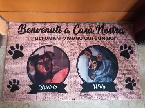Customer photo review of Tappeto personalizzato con foto