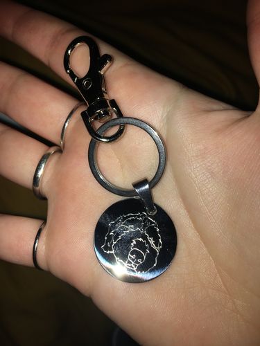 Customer photo review of Match-Me Tag (Hundemarke / Schlüsselanhänger)