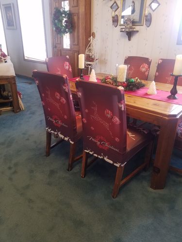 Customer photo review of Bravlee Chair Slipcovers