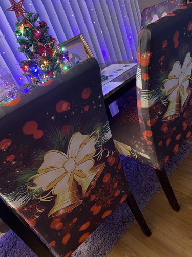 Customer photo review of Bravlee Chair Slipcovers