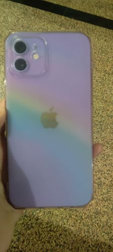 Customer photo review of Aesthetic Rainbow iPhone Case