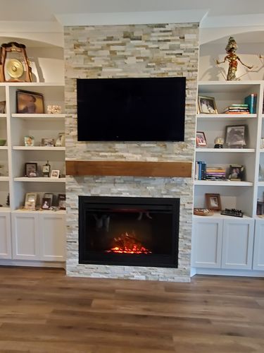 Customer photo review of Dimplex 45" Deluxe Built-In Electric Firebox