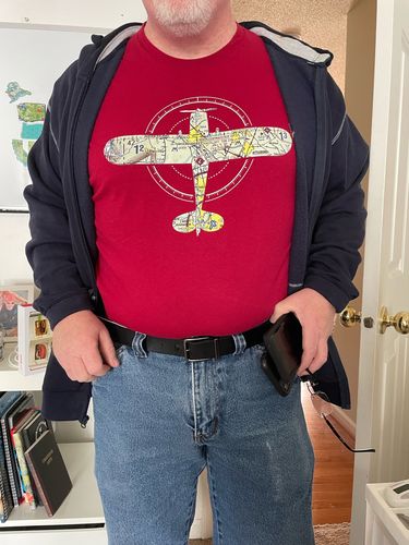 Customer photo review of Custom Personalized Sectional Shirt for Aviation Enthusiasts!