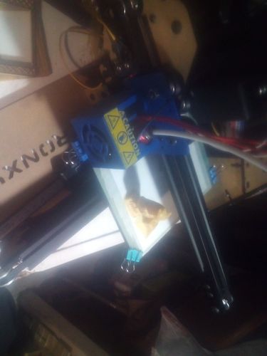 Customer photo review of X1 Mini DIY 3D Printer Desktop Portable for beginner build size 150*150*150mm