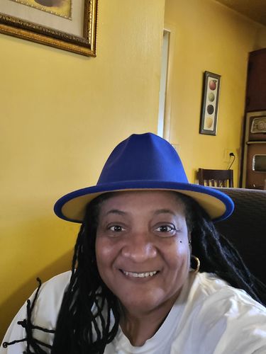 Customer photo review of Blue/Gold Fedora