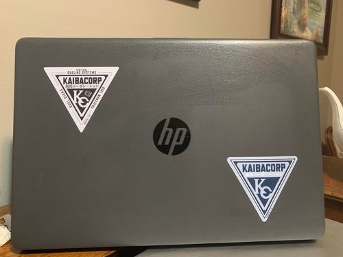 Customer photo review of Kaiba Corp Dueling System - 3" Decal Sticker
