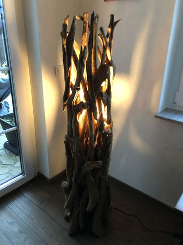 Customer photo review of Teak Wurzelholz Stehleuchte ACE | Höhe 150 oder 180 cm