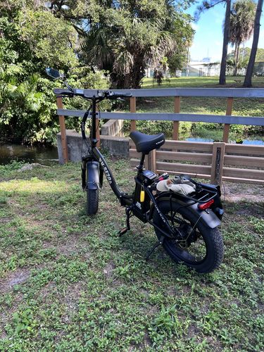 Customer photo review of VTUVIA SF20 Step-Thru Folding Fat Tire E-Bike