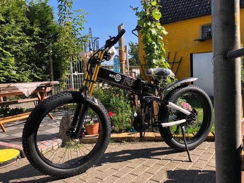 Customer photo review of Bezior X Plus 1500W 26" Fat Bike Foldable E-Mountain Bike 17.5Ah 30km/h 130km