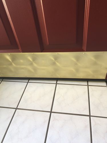 Customer photo review of 36" Taylor Slide-On Door Sweep