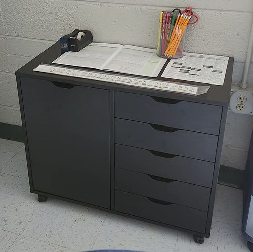 Customer photo review of Drawer Unit with 5 Drawers/Printer Stand with Door | DEVAISE