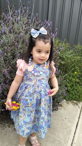 Customer photo review of NUDE PINK SHORT SLEEVE FLUTTER