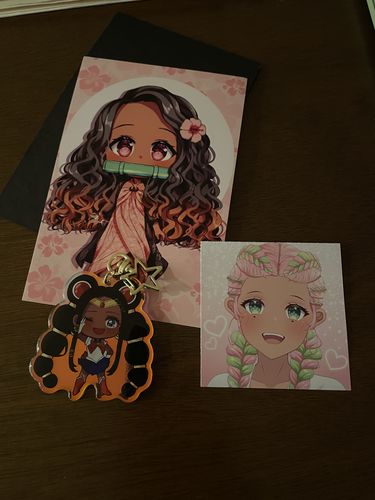 Customer photo review of ** PRE-ORDER ** Black Sailor Moon Colorful Keychain