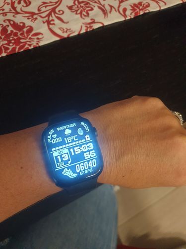 Customer photo review of X Seven Smartwatch Pro con ricarica wireless