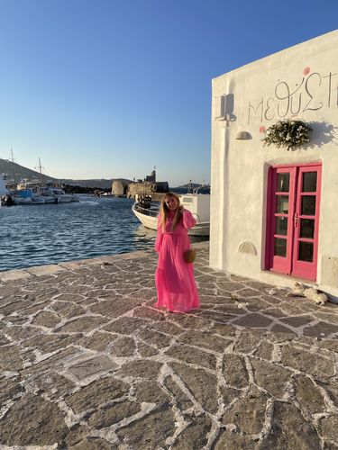 Customer photo review of RENT Never Fully Dressed Pink Alesha Dress (RRP £99)