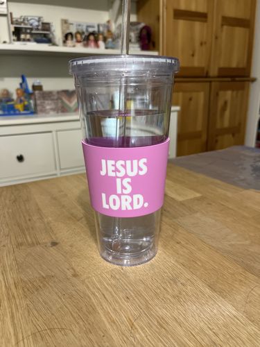 Customer photo review of Jesus Is Lord - 24 oz. "Severe Clear" Acrylic Tumbler