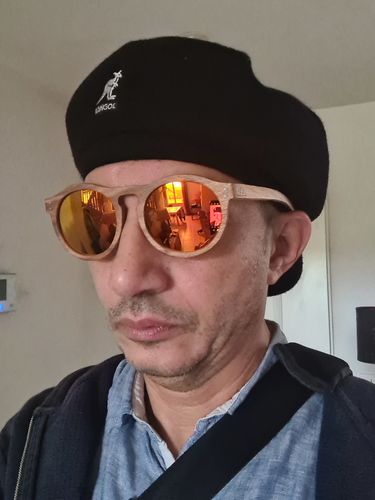 Customer photo review of Lunettes en bois - Falcon