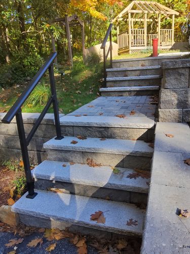 Customer photo review of Handrail Stair Post (Upper or Lower)