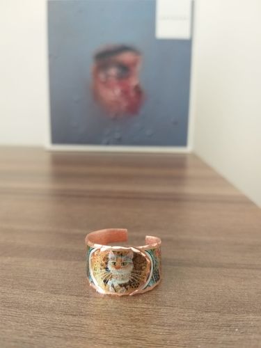 Customer photo review of Gustav Klimt Gold Cat Tasarım Yüzük