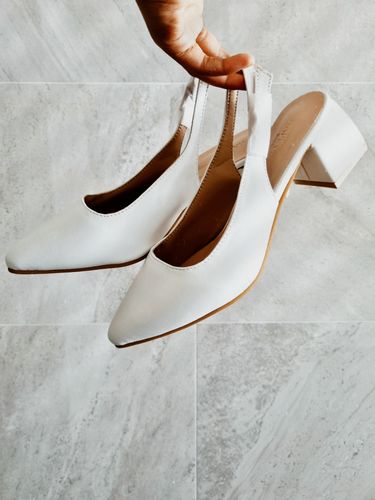 Customer photo review of BASIC Bella Slingback Heels