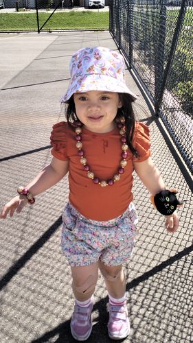 Customer photo review of RUST SHORT SLEEVE FLUTTER