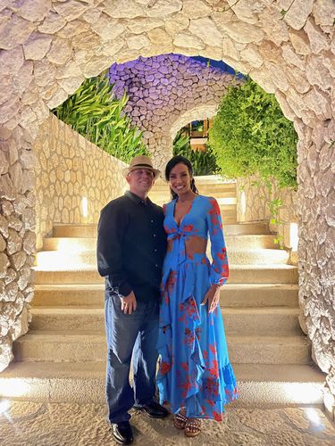 Customer photo review of 2pcs Long Sleeve Sets Red with Blue Harper Skirt Set Dresses