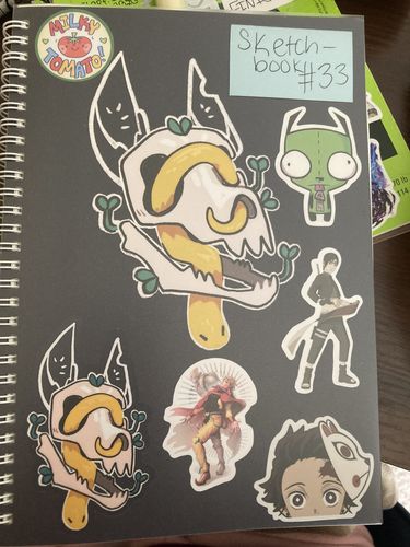 Customer photo review of Snakes and Skulls Notebooks