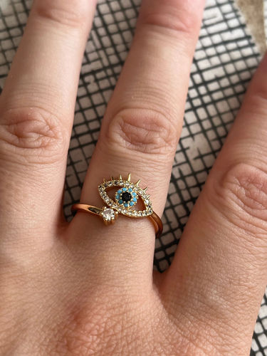 Customer photo review of Evil Eye Protection Ring