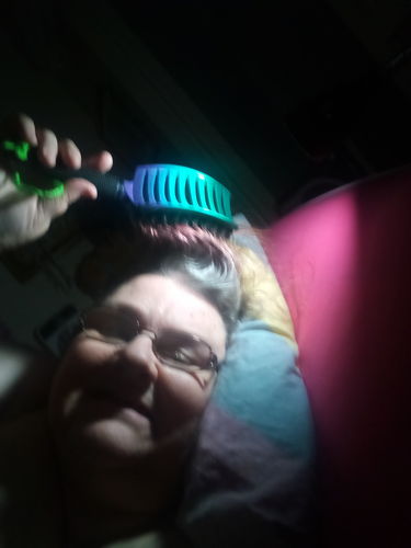 Customer photo review of My Sensory Space Detangler Hairbrush