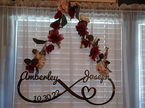 Customer photo review of Infinity Monogram - Version 2