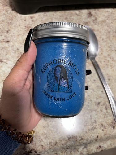 Customer photo review of Blue Spirulina, Honey Sea Moss Gel