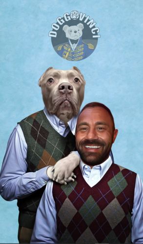 Customer photo review of 'Step Doggo & Human' Personalized Poster