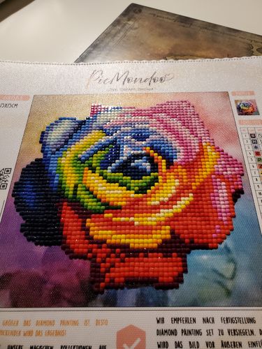 Customer photo review of GRATIS Diamond Painting - Magic Rose