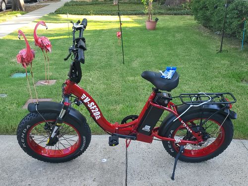 Customer photo review of VTUVIA SF20 Step-Thru Folding Fat Tire E-Bike