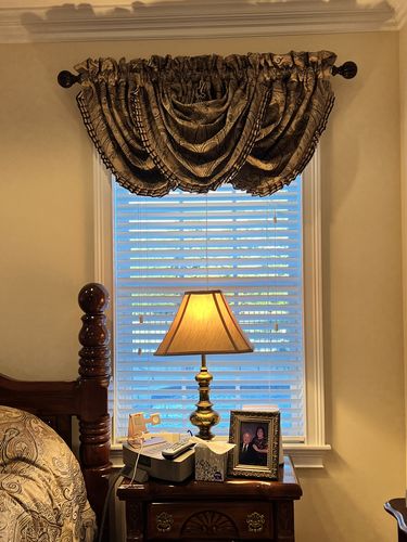 Customer photo review of Luciana Beige Window Valance By J Queen