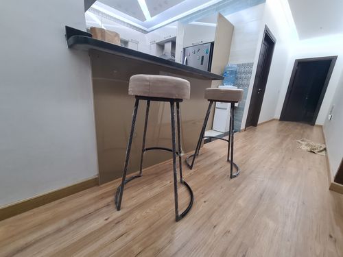 Customer photo review of كرسي بار 35×45سم - بيج - AC117