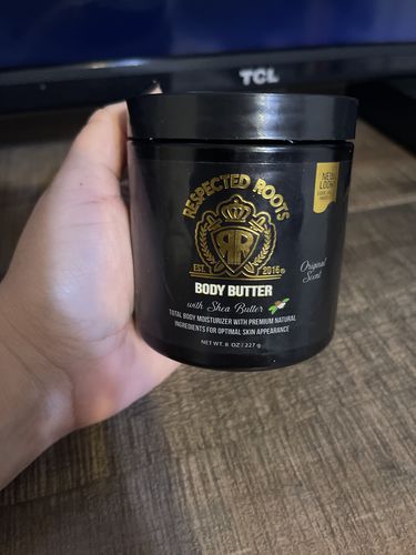 Customer photo review of Respected Roots Body Butter (Original Scent 8oz)
