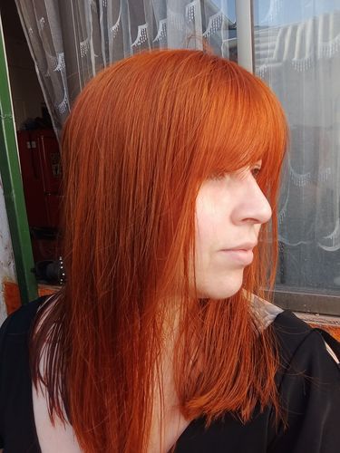 Reseña con foto de un cliente sobre Henna Jamila Hair