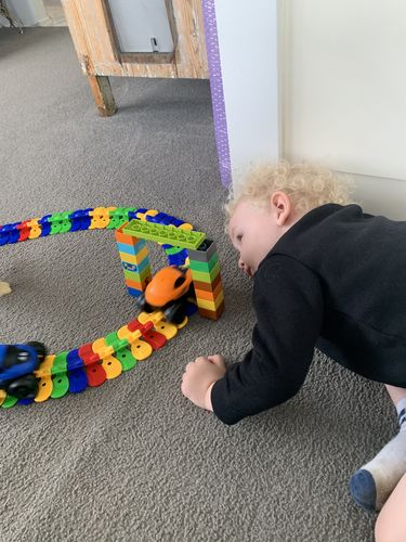 Customer photo review of Zero Gravity Flexible Track Car Playset (49 PCS)