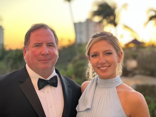 Customer photo review of The Azul- Feather Bow Tie
