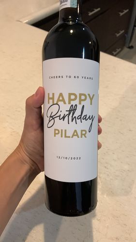 Customer photo review of Celebra lo bueno! - Cumpleaños - Scielo Etiqueta Personalizada