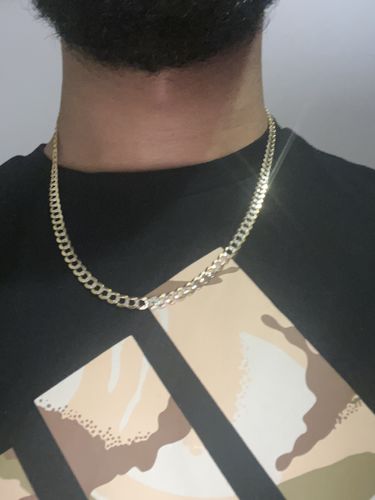 Customer photo review of *NEW* 14K Solid Cuban Two Tone Curb Chain 5.5 MM (22” Inches) JTJ™ -