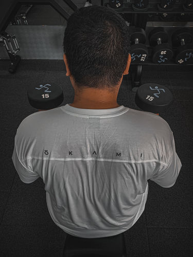 Customer photo review of 'Core' White Oversized Tee