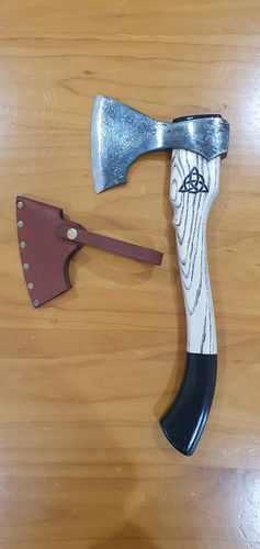 Customer photo review of Camping Hand Forged Axe