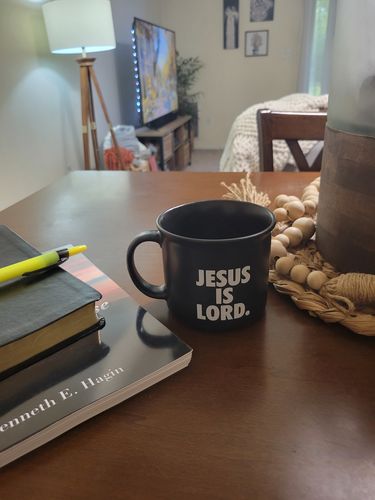 Customer photo review of Jesus Is Lord - 15oz. EarthTones Ceramic Mug
