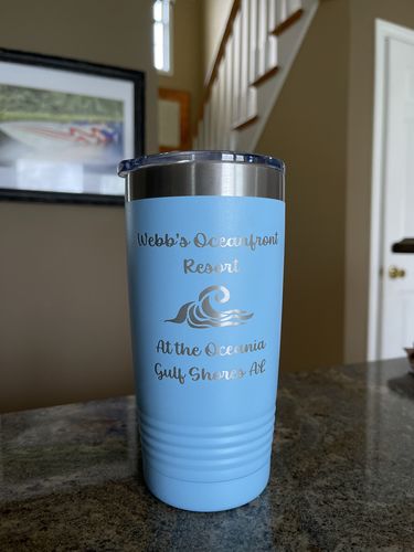 Customer photo review of (12) 20 oz. Custom Engraved Tumblers
