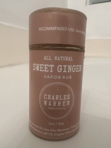 Customer photo review of Sweet Ginger Sore Muscle Rub